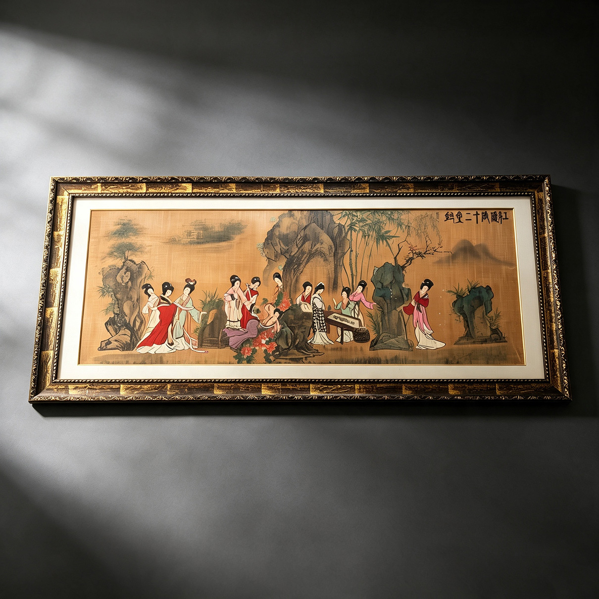 十二金钗竹帘画